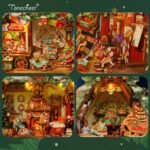 Tonecheer Christmas Cabin Story Frame Kiti - Görsel 4