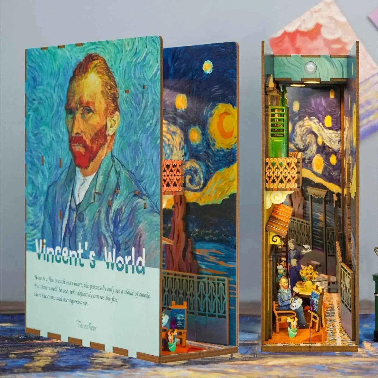 Tonecheer Vincent's World Book Nook Kiti - Görsel 2