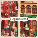 Tonecheer 84 Charing Cross Road Book Nook Kiti - Görsel 4