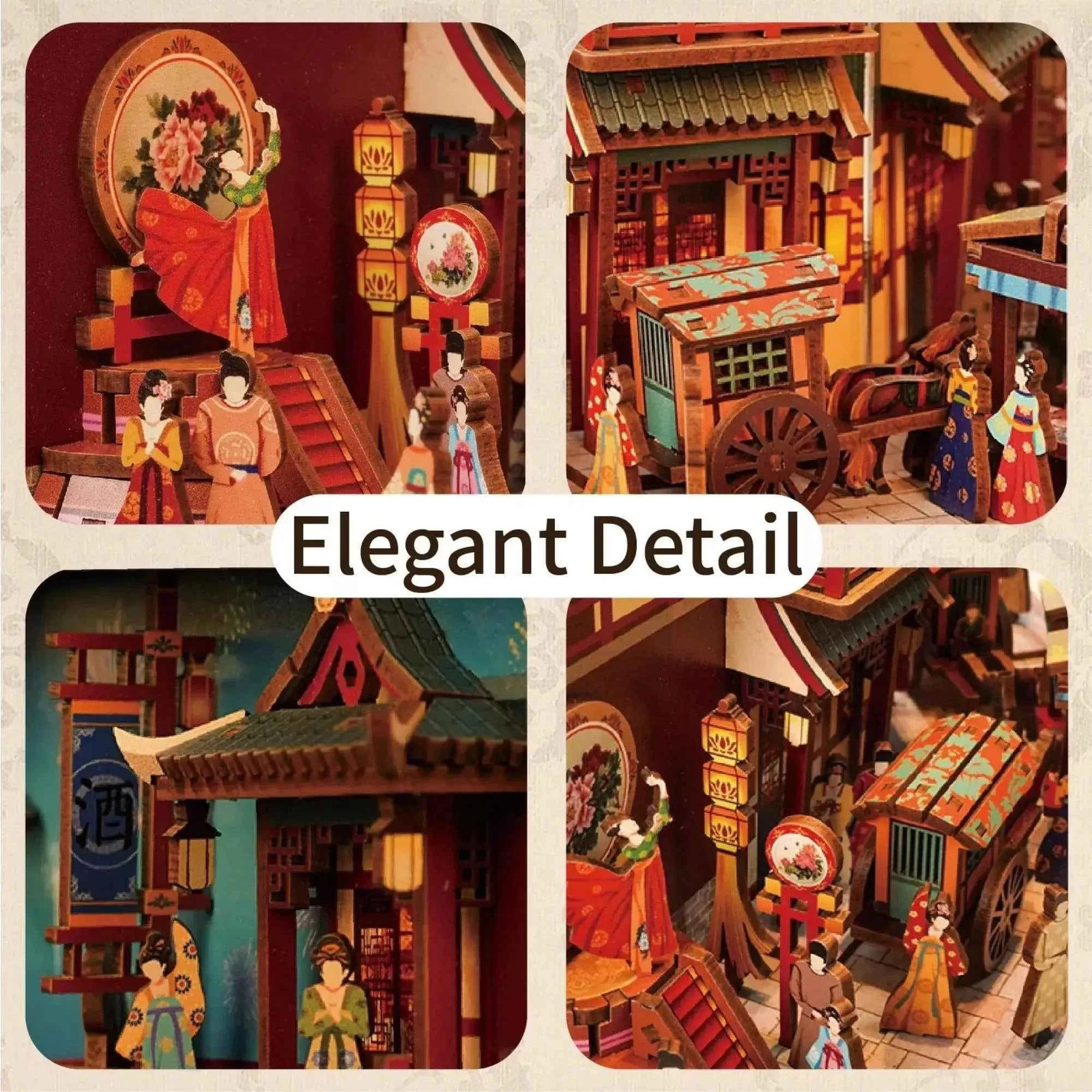 Tonecheer The Banquet of Tang Dynasty Book Nook Kiti - Görsel 4